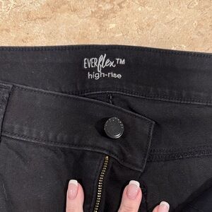 High-Rise Black Jeans